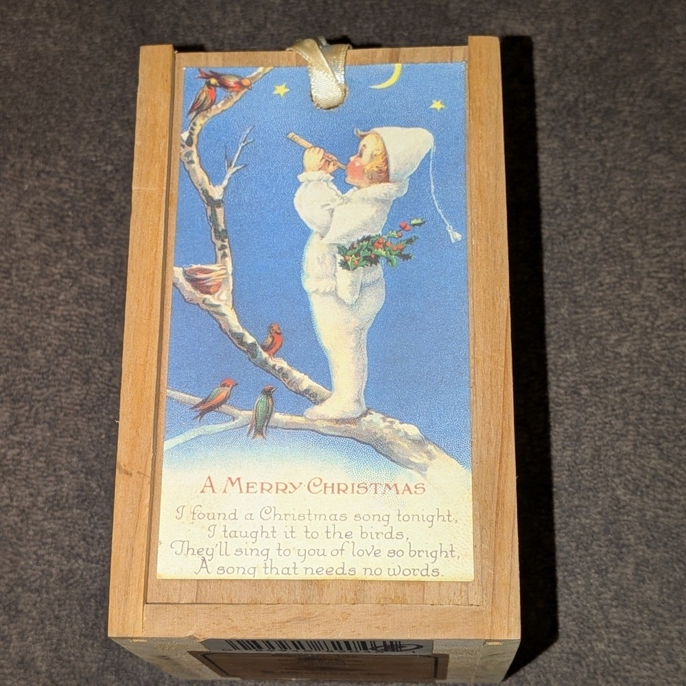 VTG Roman Inc Mistletots Figurine Mistlelot with Skis Dog 1997 82044 NIB